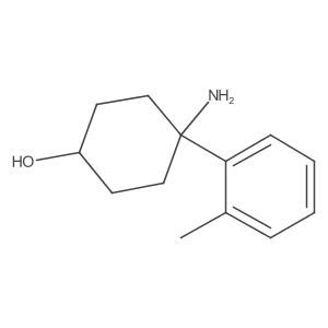 4-Amino-4-(2-methylphenyl)cyclohexan-1-ol结构式