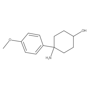 4-Amino-4-(4-methoxyphenyl)cyclohexan-1-ol结构式