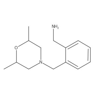 (2-{[(2R,6S)-2,6-dimethylmorpholin-4-yl]methyl}phenyl)methanamine结构式
