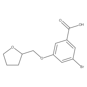 (S)-3-Bromo-5-((tetrahydrofuran-2-yl)methoxy)benzoic acid结构式