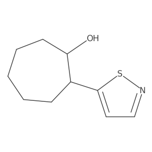 2-(1,2-Thiazol-5-yl)cycloheptan-1-ol Structure