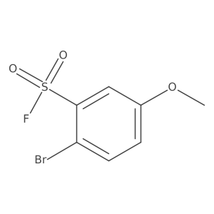 2-Bromo-5-methoxybenzene-1-sulfonyl fluoride结构式