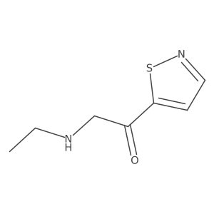 2-(Ethylamino)-1-(1,2-thiazol-5-yl)ethan-1-one结构式