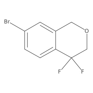 7-Bromo-4,4-difluoroisochroman结构式