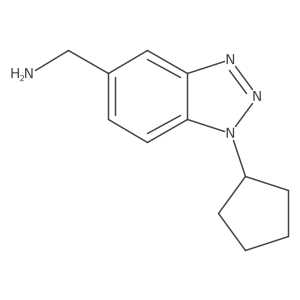 (1-cyclopentyl-1H-benzo[d][1,2,3]triazol-5-yl)methanamine Structure