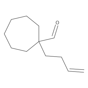 1-(But-3-en-1-yl)cycloheptane-1-carbaldehyde结构式