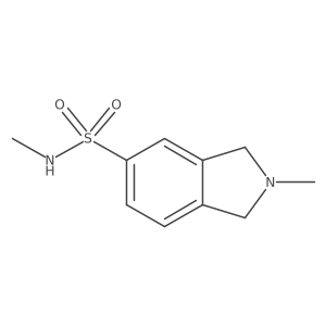 N,2-dimethyl-2,3-dihydro-1H-isoindole-5-sulfonamide结构式