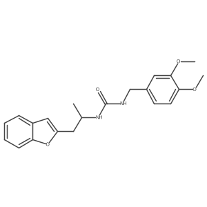 1-(1-(Benzofuran-2-yl)propan-2-yl)-3-(3,4-dimethoxybenzyl)urea结构式