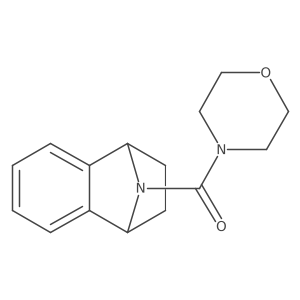 Morpholino(1,2,3,4-tetrahydro-1,4-epiminonaphthalen-9-yl)methanone结构式