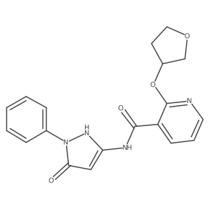 N-(5-hydroxy-1-phenyl-1H-pyrazol-3-yl)-2-((tetrahydrofuran-3-yl)oxy)nicotinamide Structure
