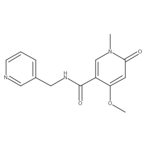 4-methoxy-1-methyl-6-oxo-N-(pyridin-3-ylmethyl)-1,6-dihydropyridine-3-carboxamide Structure