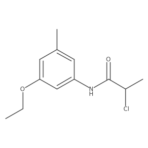 2-Chloro-N-(3-ethoxy-5-methylphenyl)propanamide Structure