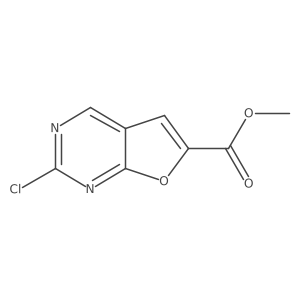 Methyl 2-chlorofuro[2,3-d]pyrimidine-6-carboxylate结构式
