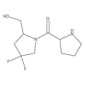 4,4-Difluoro-2-(hydroxymethyl)-1-prolylpyrrolidine Structure