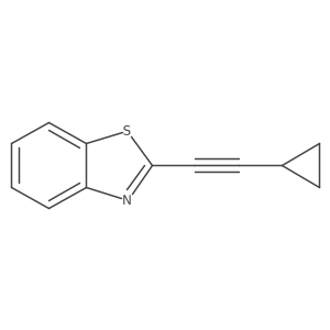 2-(2-Cyclopropylethynyl)-1,3-benzothiazole Structure