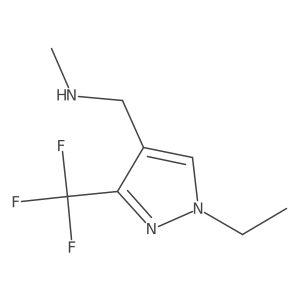 1-(1-ethyl-3-(trifluoromethyl)-1H-pyrazol-4-yl)-N-methylmethanamine Structure
