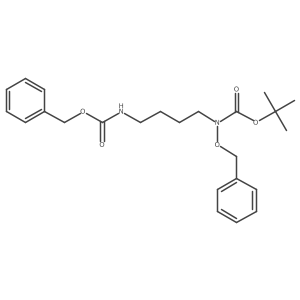 benzyl N-{4-[(benzyloxy)[(tert-butoxy)carbonyl]amino]butyl}carbamate Structure