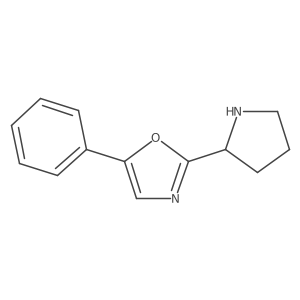 (S)-5-Phenyl-2-(pyrrolidin-2-yl)oxazole Structure