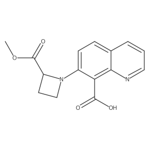 7-[2-(Methoxycarbonyl)azetidin-1-yl]quinoline-8-carboxylic acid结构式