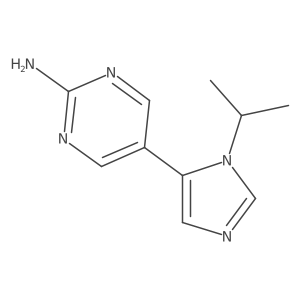 5-[1-(propan-2-yl)-1H-imidazol-5-yl]pyrimidin-2-amine Structure