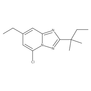 5-Chloro-7-ethyl-2-(2-methylbutan-2-yl)-[1,2,4]triazolo[1,5-a]pyridine Structure