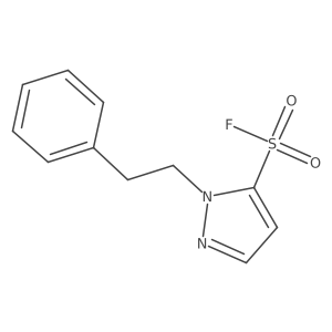 2-(2-Phenylethyl)pyrazole-3-sulfonyl fluoride Structure