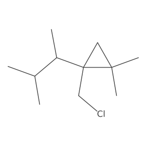 1-(Chloromethyl)-2,2-dimethyl-1-(3-methylbutan-2-yl)cyclopropane结构式