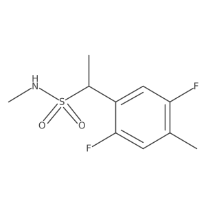 1-(2,5-difluoro-4-methylphenyl)-N-methylethane-1-sulfonamide结构式