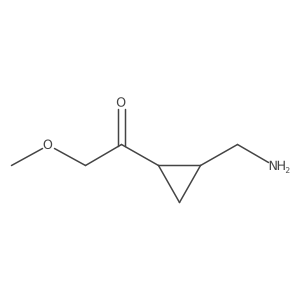 1-[2-(Aminomethyl)cyclopropyl]-2-methoxyethan-1-one结构式