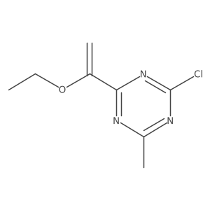 2-Chloro-4-(1-ethoxyethenyl)-6-methyl-1,3,5-triazine结构式