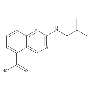 2-[(2-Methylpropyl)amino]quinazoline-5-carboxylic acid Structure