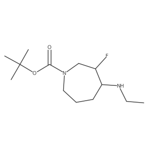 Tert-butyl 4-(ethylamino)-3-fluoroazepane-1-carboxylate Structure