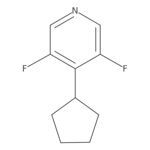 4-Cyclopentyl-3,5-difluoropyridine Structure