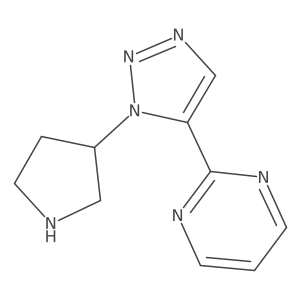 2-[1-(pyrrolidin-3-yl)-1H-1,2,3-triazol-5-yl]pyrimidine结构式