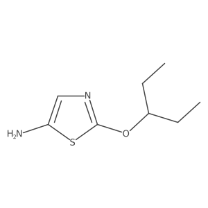 2-(Pentan-3-yloxy)-1,3-thiazol-5-amine结构式