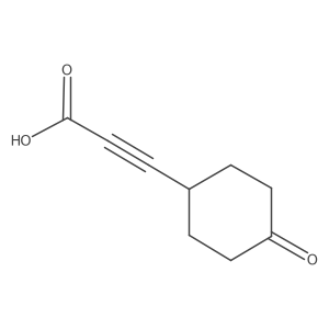 3-(4-Oxocyclohexyl)prop-2-ynoic acid Structure