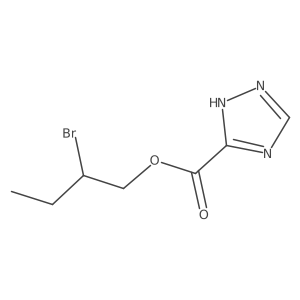 2-bromobutyl 1H-1,2,4-triazole-3-carboxylate结构式