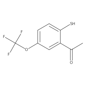 2'-Mercapto-5'-(trifluoromethoxy)acetophenone结构式