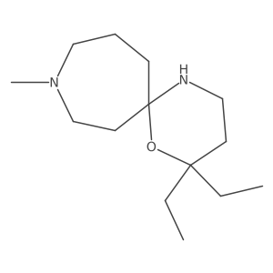 2,2-Diethyl-9-methyl-1-oxa-5,9-diazaspiro[5.6]dodecane结构式