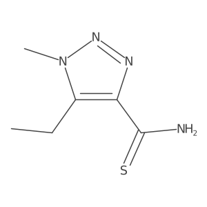 5-ethyl-1-methyl-1H-1,2,3-triazole-4-carbothioamide结构式