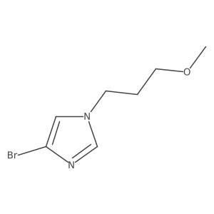 4-bromo-1-(3-methoxypropyl)-1H-imidazole结构式