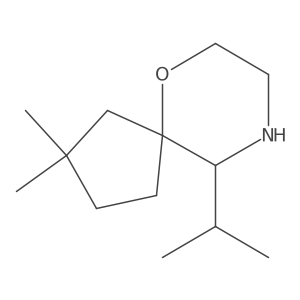 2,2-Dimethyl-10-(propan-2-yl)-6-oxa-9-azaspiro[4.5]decane Structure
