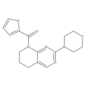 furan-2-yl(2-morpholino-6,7-dihydropyrido[2,3-d]pyrimidin-8(5H)-yl)methanone结构式