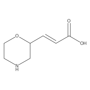 (E)-3-[(2R)-Morpholin-2-yl]prop-2-enoic acid结构式
