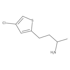 (2R)-4-(4-chlorothiophen-2-yl)butan-2-amine结构式