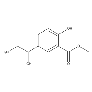 methyl 5-[(1S)-2-amino-1-hydroxyethyl]-2-hydroxybenzoate结构式