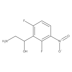 (1R)-2-amino-1-(2,6-difluoro-3-nitrophenyl)ethan-1-ol Structure