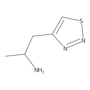 (2R)-1-(1,2,3-thiadiazol-4-yl)propan-2-amine结构式