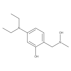 5-(Diethylamino)-2-{[hydroxy(methyl)amino]methyl}phenol Structure