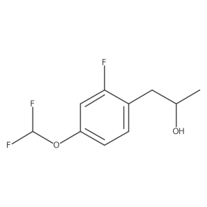 1-[4-(Difluoromethoxy)-2-fluorophenyl]propan-2-ol结构式